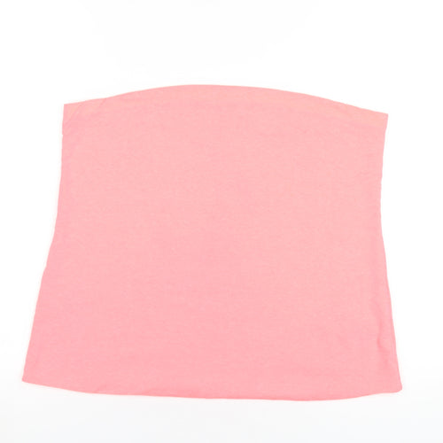 NEXT Womens Pink Polyester Basic T-Shirt Size 20 Square Neck