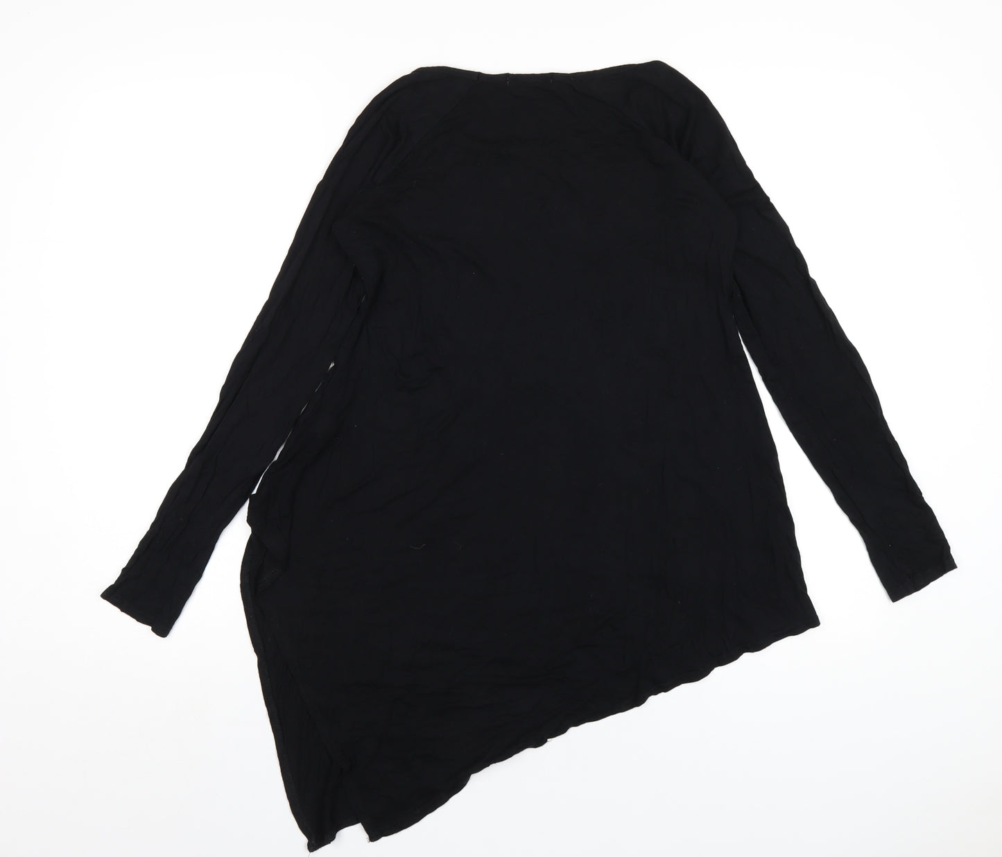 mamas & papas Womens Black Viscose Basic T-Shirt Size 8 Round Neck