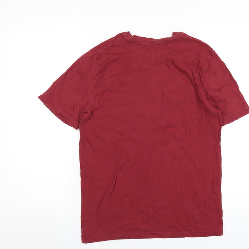 Xersion Mens Red Cotton T-Shirt Size S Round Neck