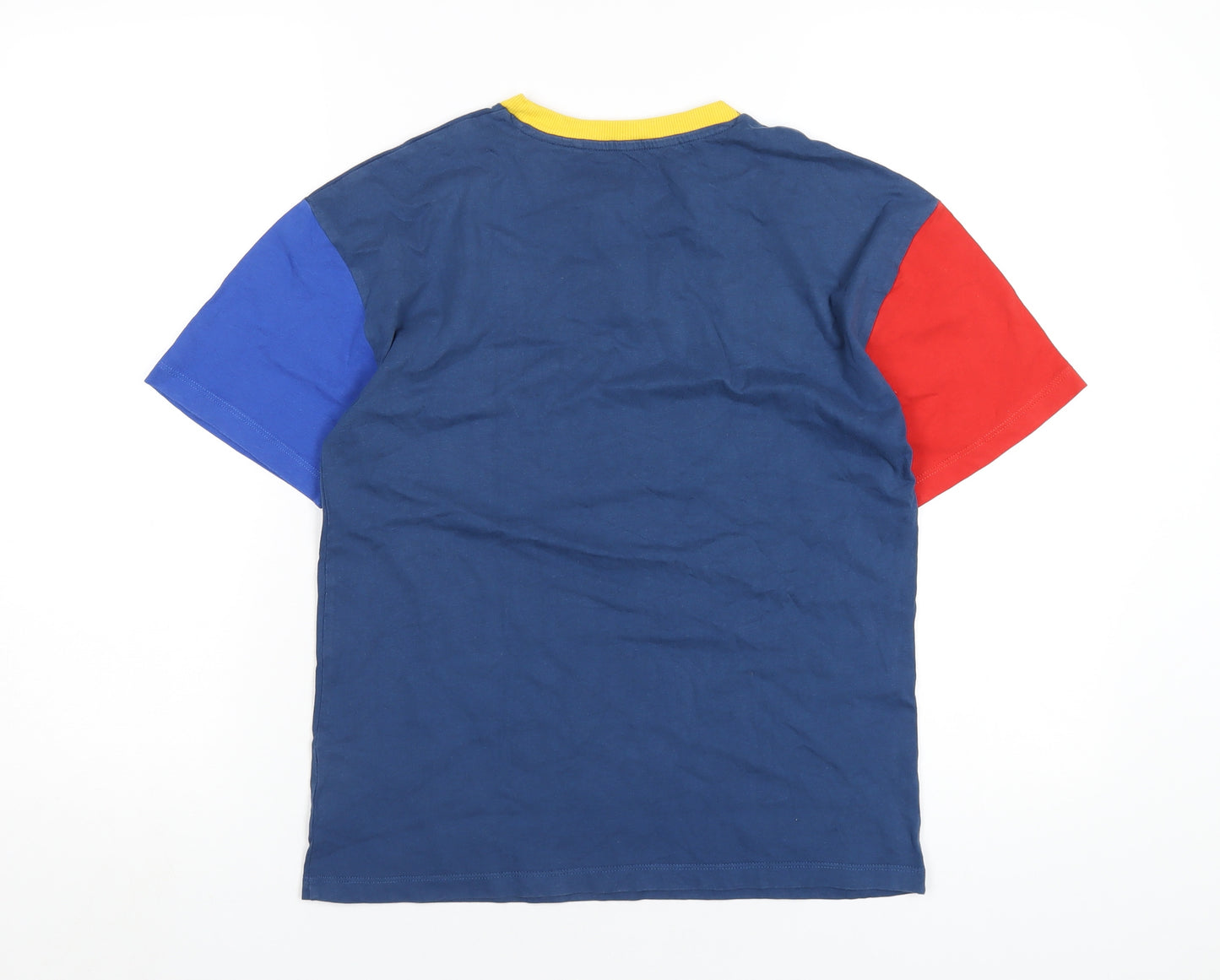 NEXT Boys Blue Cotton Basic T-Shirt Size 12 Years Round Neck Pullover