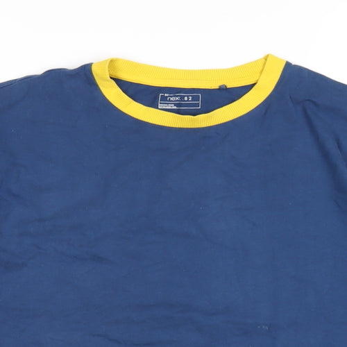 NEXT Boys Blue Cotton Basic T-Shirt Size 12 Years Round Neck Pullover