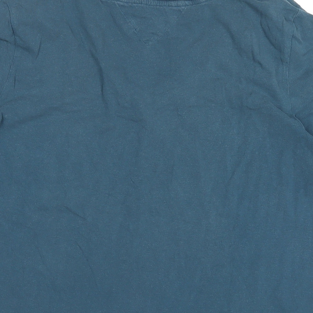 MANTARAY PRODUCTS Womens Blue Cotton Basic T-Shirt Size 18 V-Neck