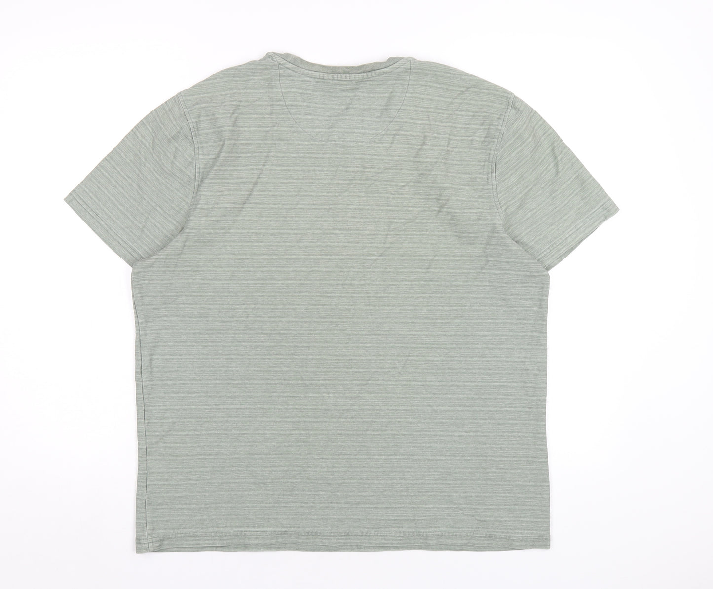 (un)bias Mens Green Cotton T-Shirt Size L Round Neck