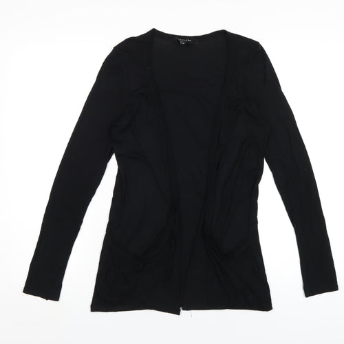 New Look Womens Black V-Neck Viscose Cardigan Jumper Size 10