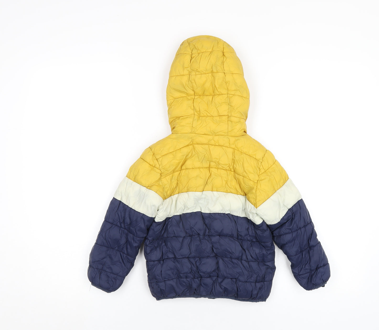 NEXT Boys Blue Puffer Jacket Coat Size 3-4 Years Zip