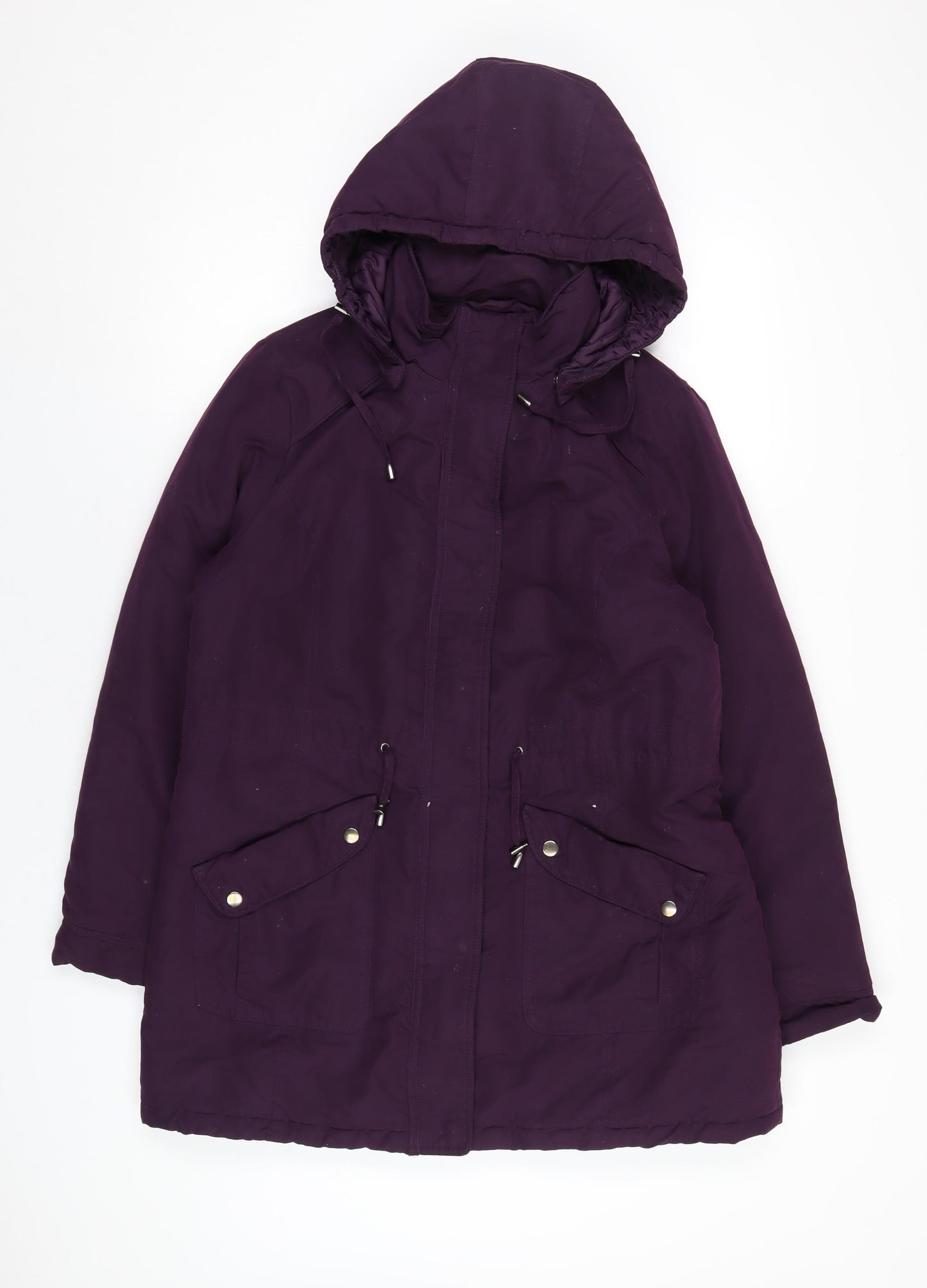 BHS Womens Purple Jacket Coat Size 12 Zip