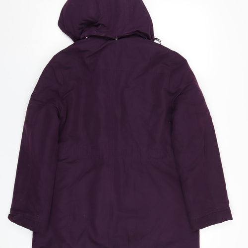 BHS Womens Purple Jacket Coat Size 12 Zip