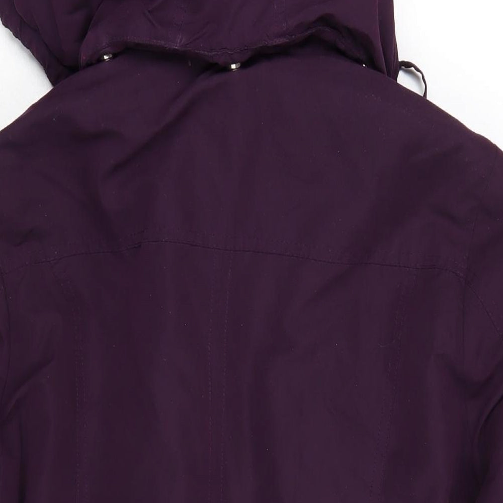 BHS Womens Purple Jacket Coat Size 12 Zip