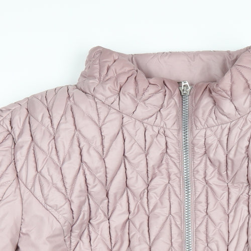 Gelco Womens Pink Puffer Jacket Coat Size 20 Zip