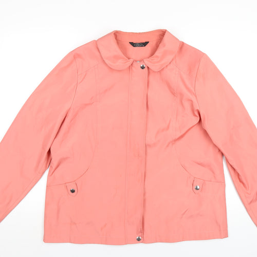 Bonmarché Womens Pink Jacket Coat Size M Zip