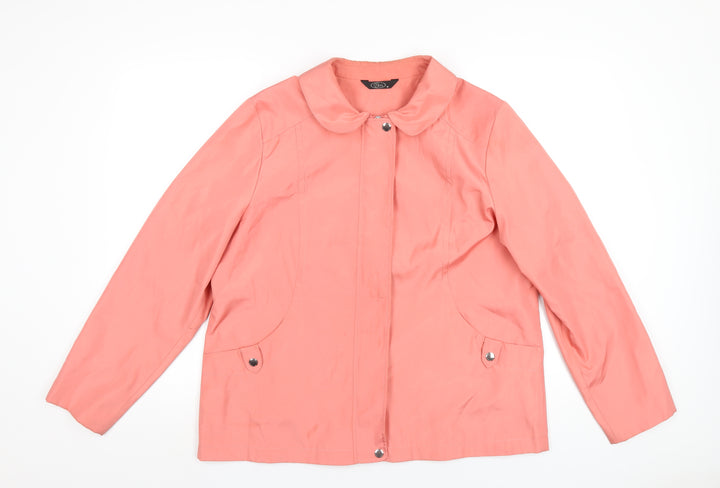 Bonmarché Womens Pink Jacket Coat Size M Zip