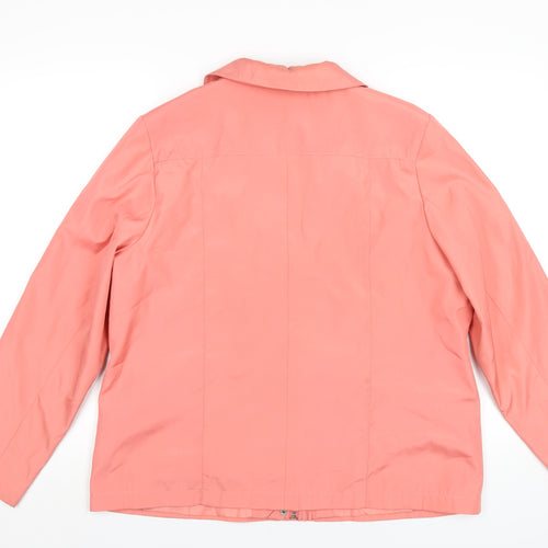 Bonmarché Womens Pink Jacket Coat Size M Zip