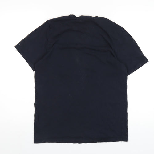 NEXT Mens Blue Cotton T-Shirt Size M Round Neck