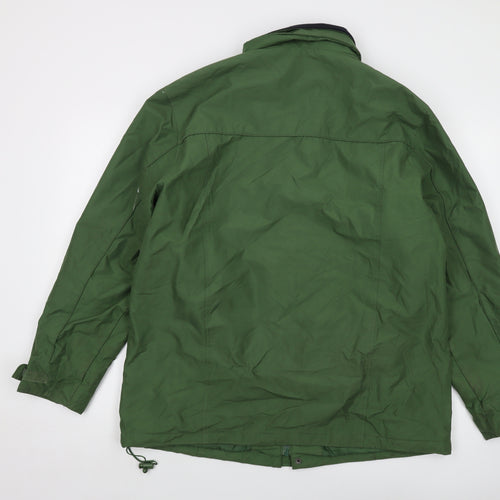 Cotton Traders Mens Green Jacket Size L Zip