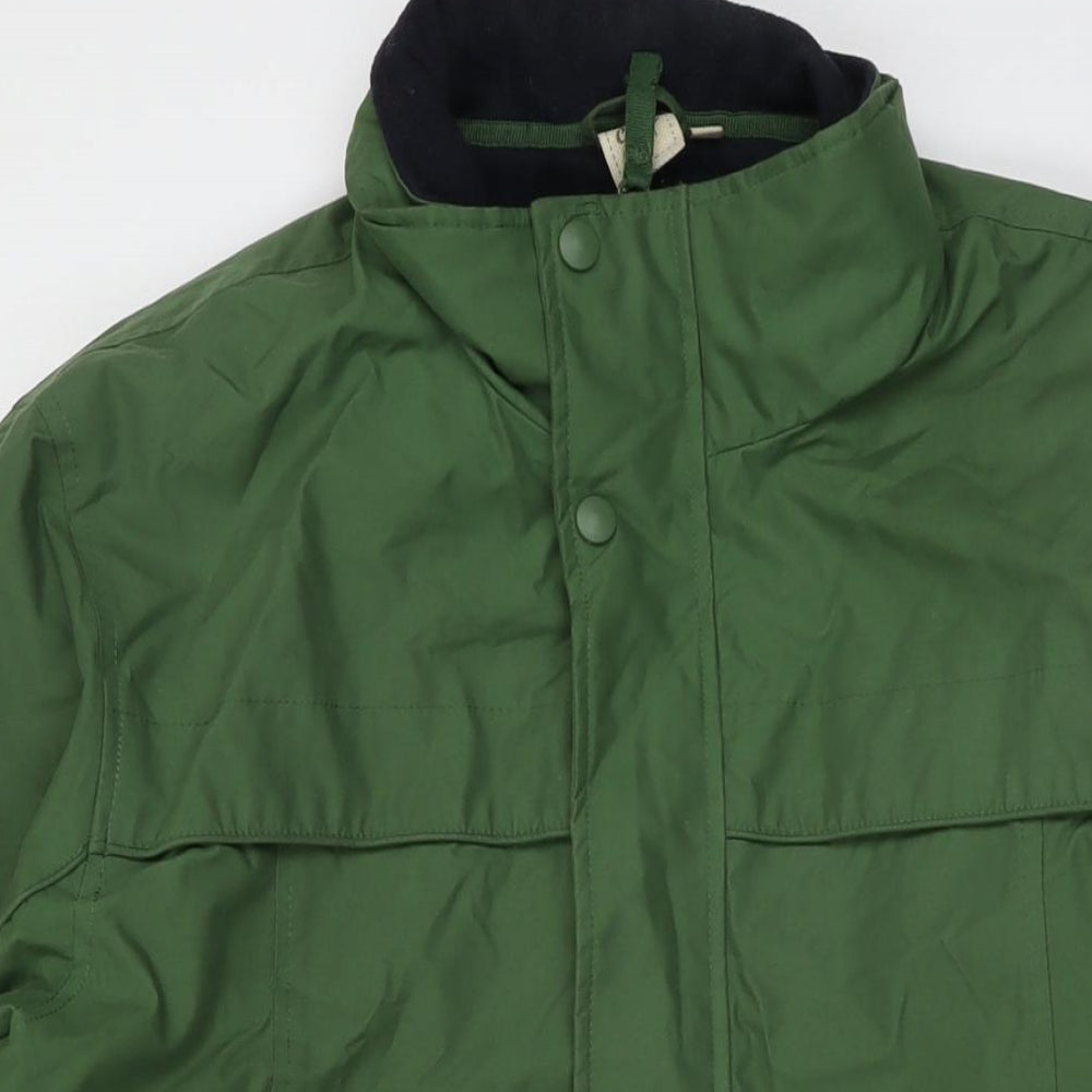 Cotton Traders Mens Green Jacket Size L Zip