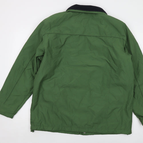 Cotton Traders Mens Green Jacket Size L Zip