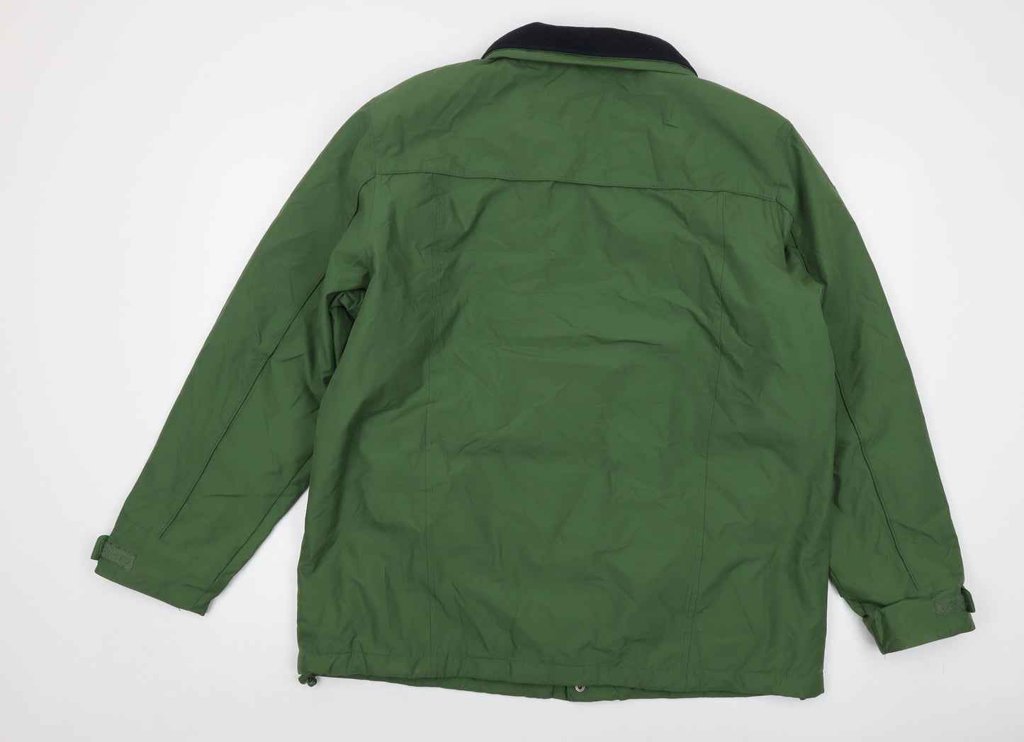 Cotton Traders Mens Green Jacket Size L Zip