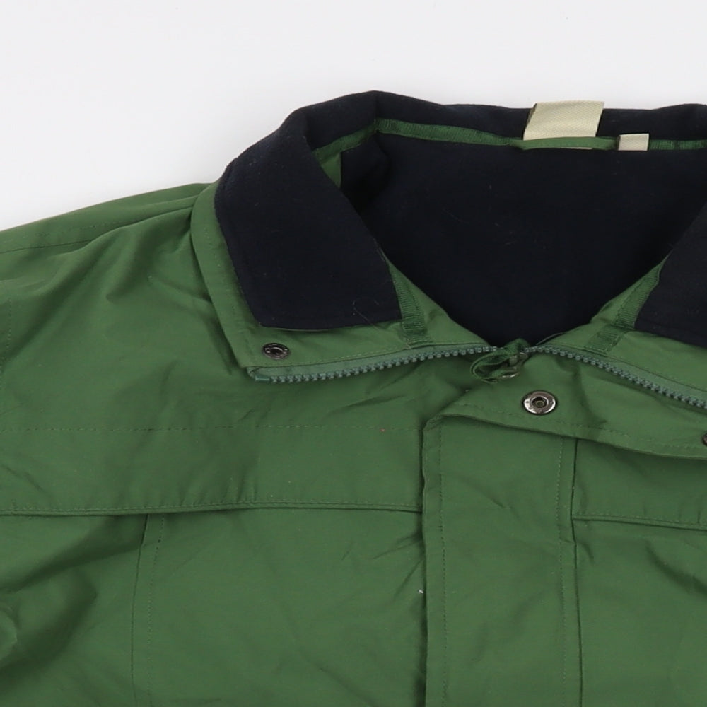 Cotton Traders Mens Green Jacket Size L Zip