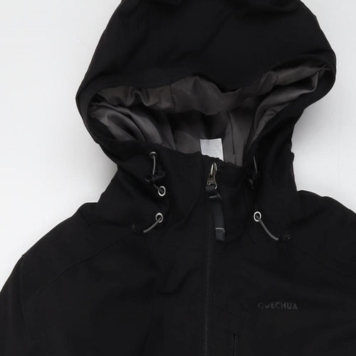 Quechua Mens Black Jacket Size XS Zip