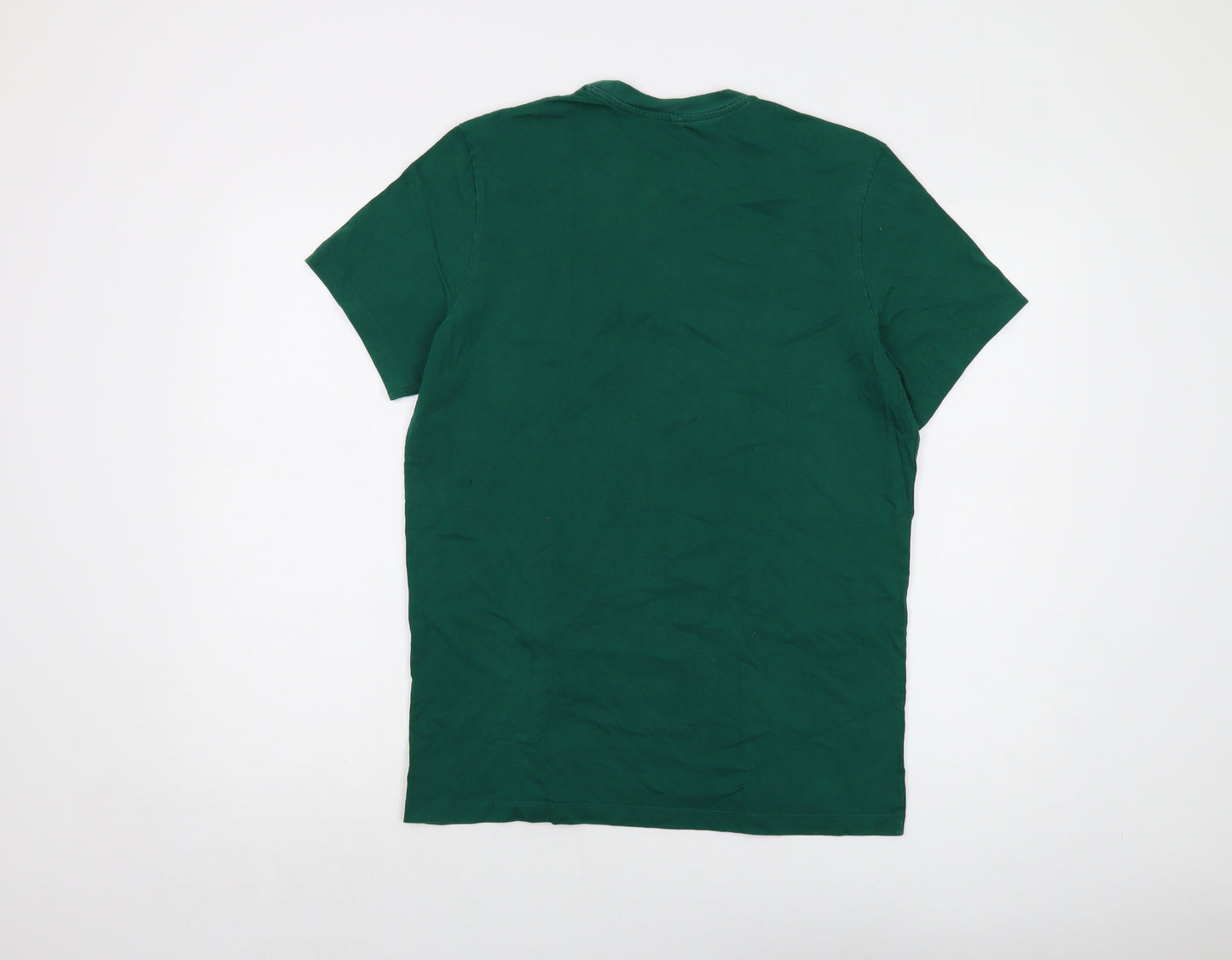 Jack Wills Mens Green Cotton T-Shirt Size M Crew Neck