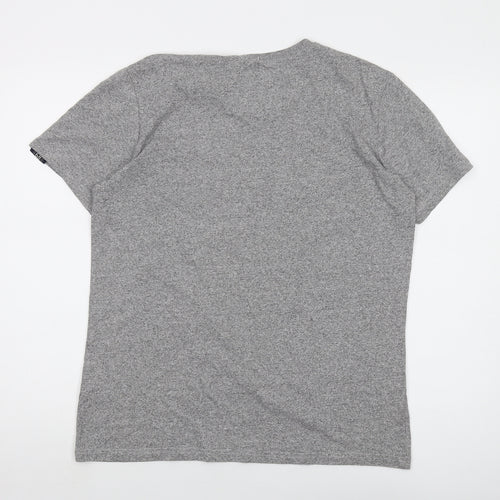 Tokyo Laundry Mens Grey Cotton T-Shirt Size L Crew Neck