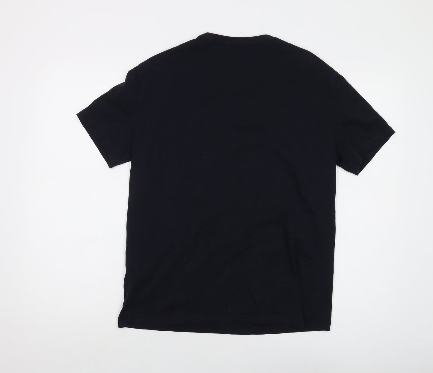 Armani Exchange Mens Black Cotton T-Shirt Size S Crew Neck