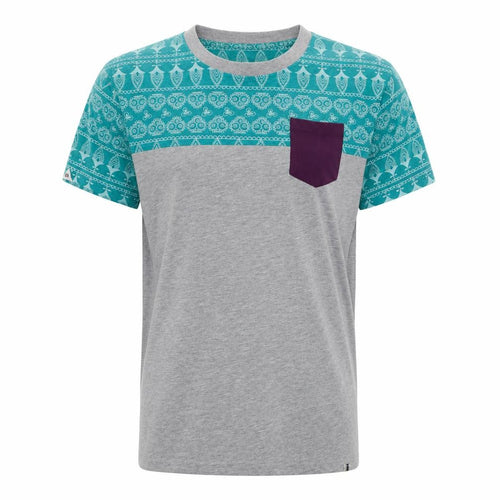 Bellfield Mens Grey Cotton T-Shirt Size L Crew Neck