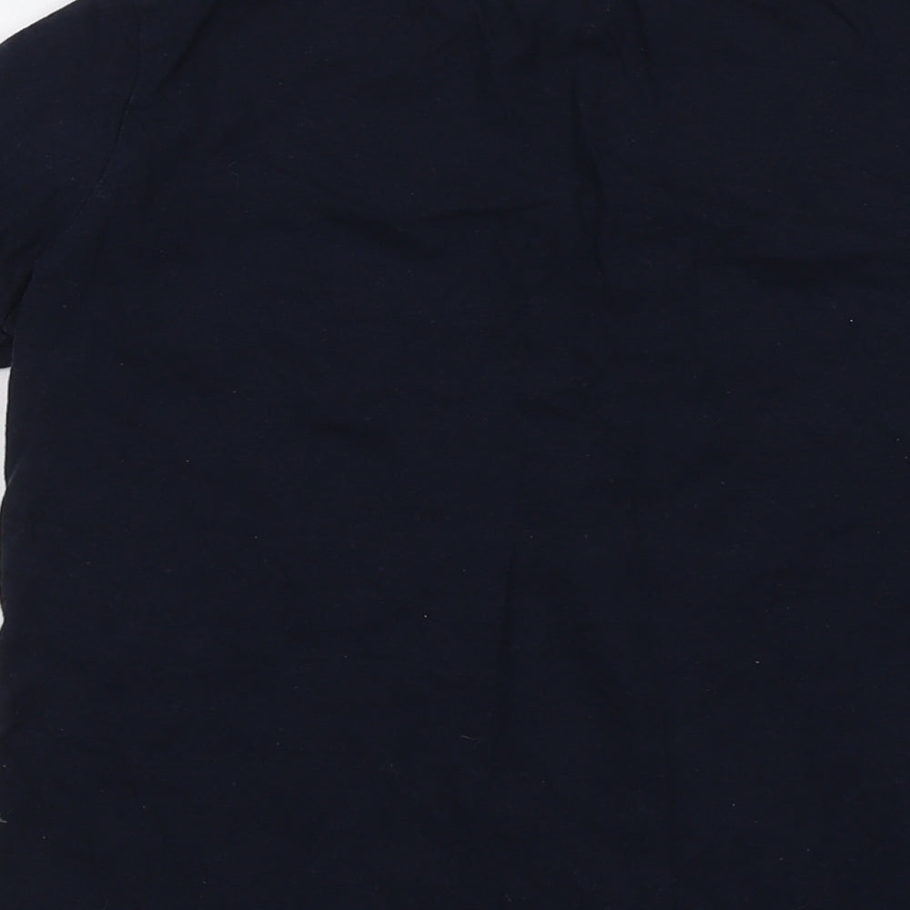 Fat Face Womens Blue Cotton Basic T-Shirt Size 10 Crew Neck