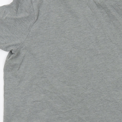 Hollister Mens Grey Cotton T-Shirt Size M Crew Neck