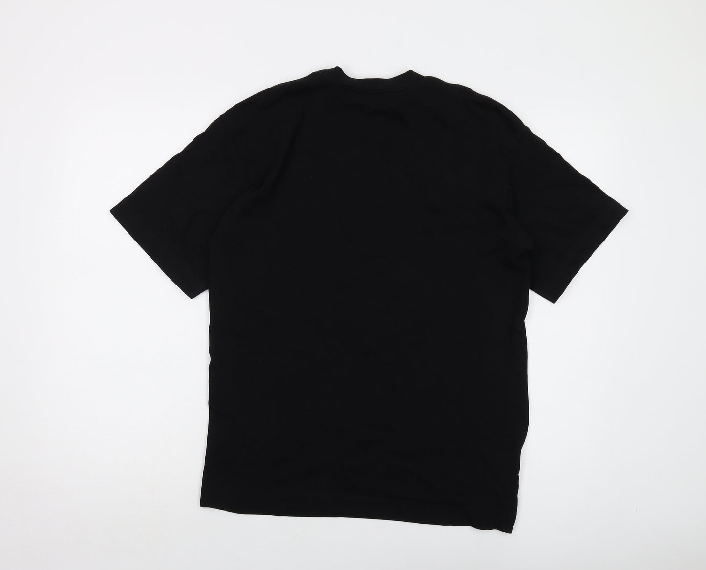 & Other Stories Mens Black Cotton T-Shirt Size XS Crew Neck