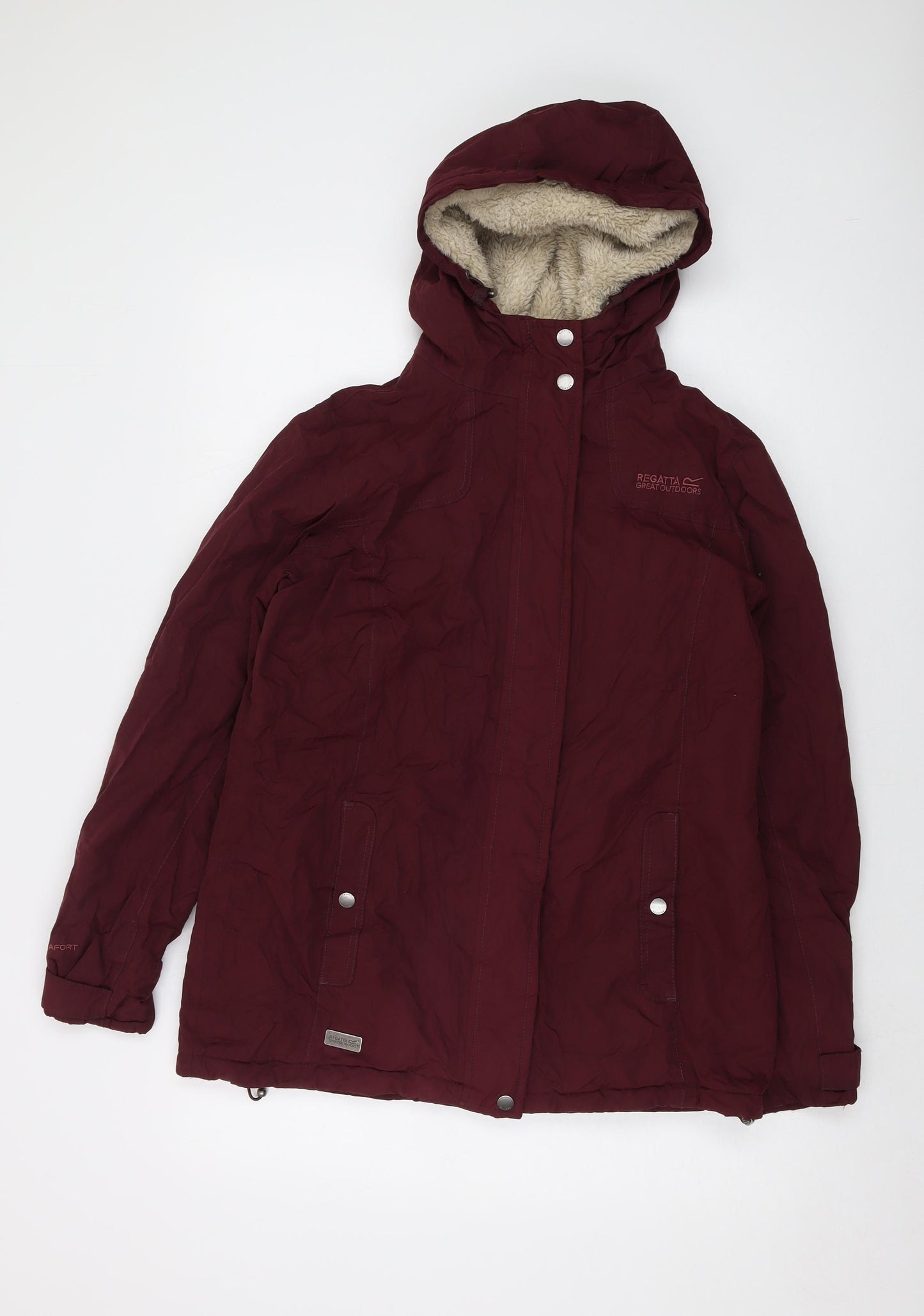 Regatta Womens Red Jacket Size 12 Zip