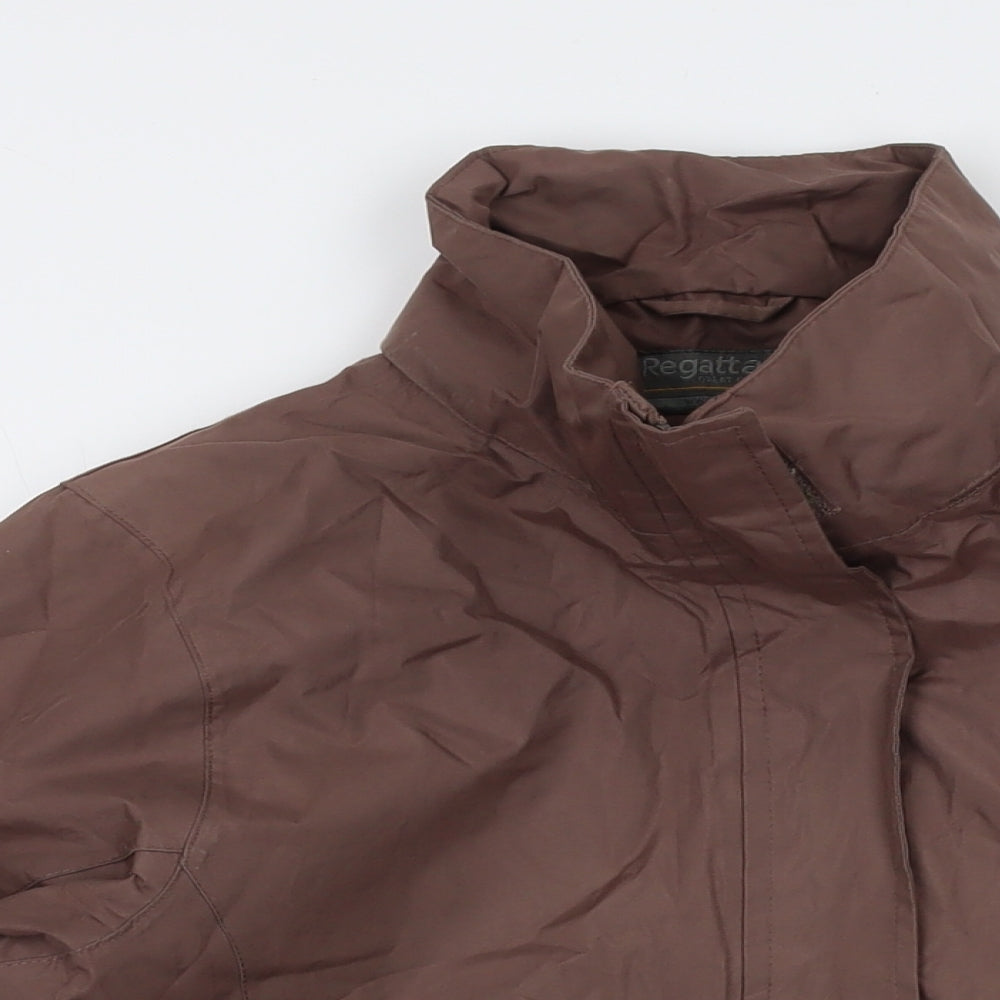 Regatta Womens Brown Jacket Size 12 Zip