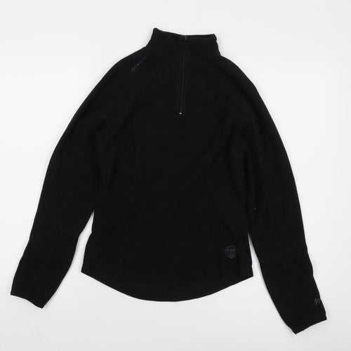 Quechua Womens Black Polyester Pullover Sweatshirt Size XS Zip