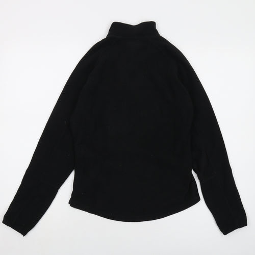 Quechua Womens Black Polyester Pullover Sweatshirt Size XS Zip