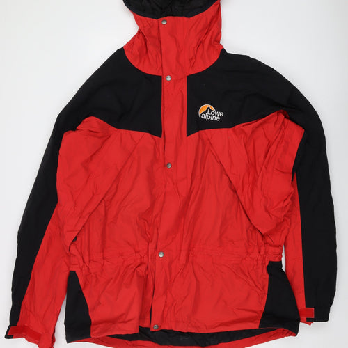 Lowe Alpine Mens Red Jacket Size XL Zip