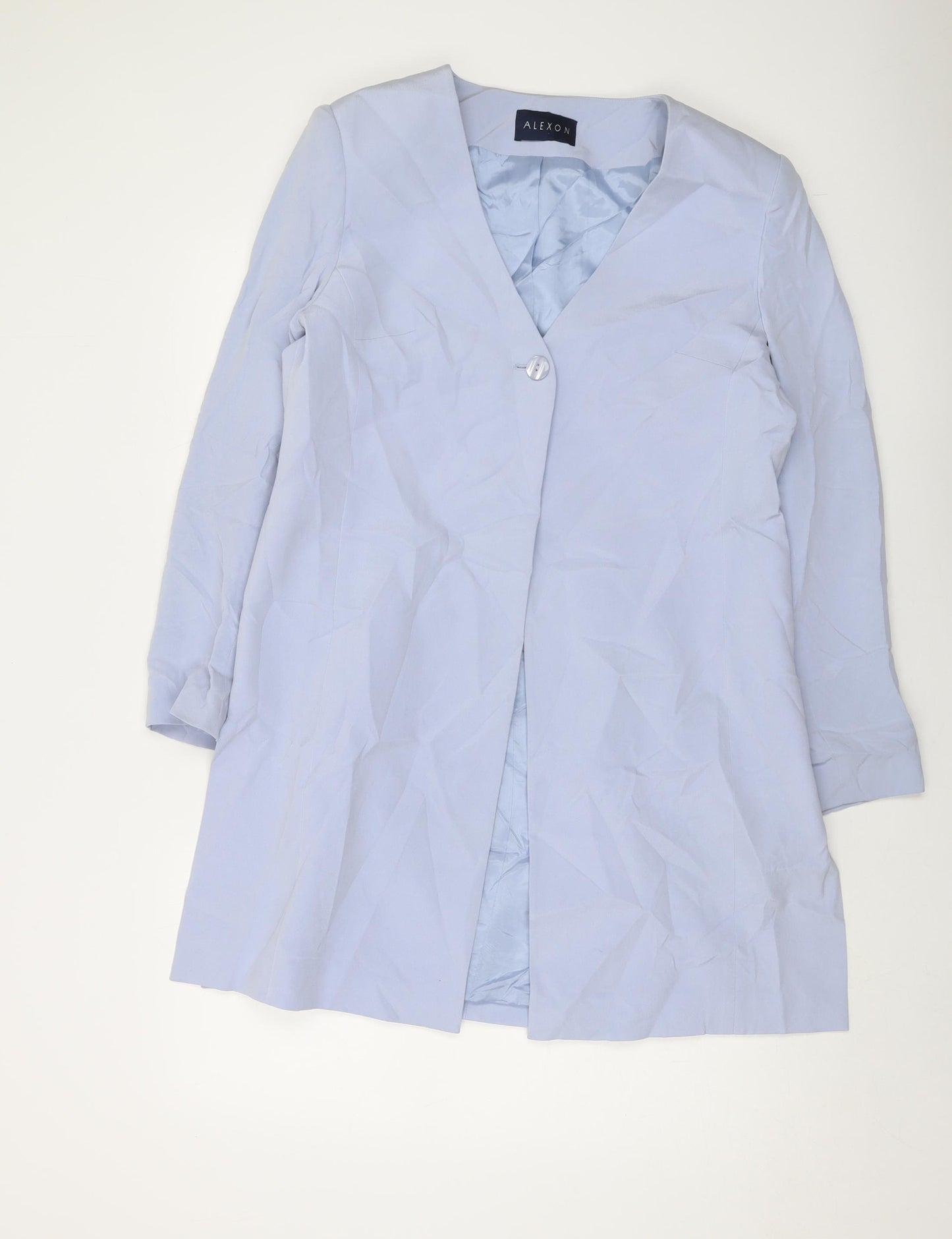 Alexon Womens Blue Jacket Size 14 Button