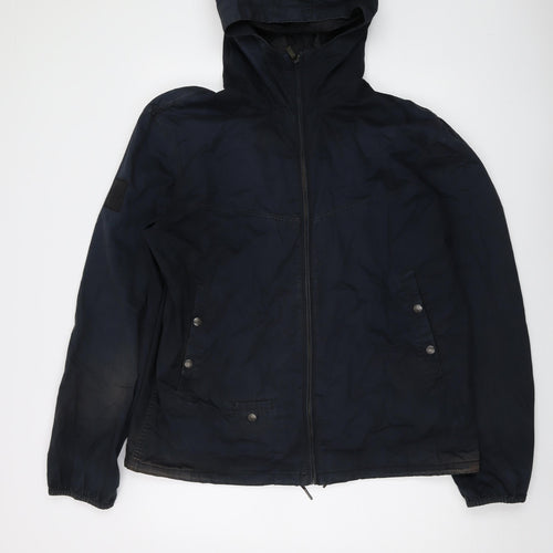 Pretty Green Mens Blue Jacket Size XL Zip