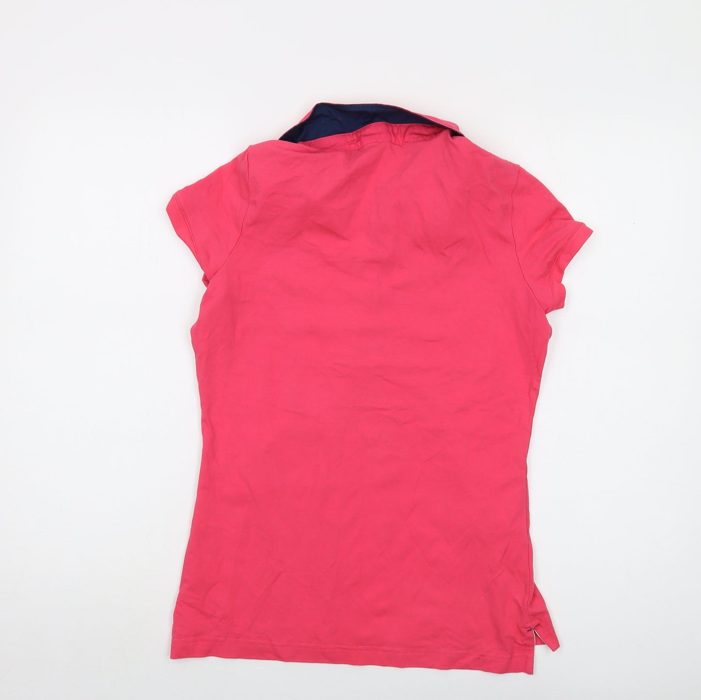 Tribord Womens Pink Cotton Basic Polo Size XS Collared
