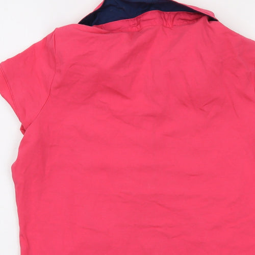 Tribord Womens Pink Cotton Basic Polo Size XS Collared