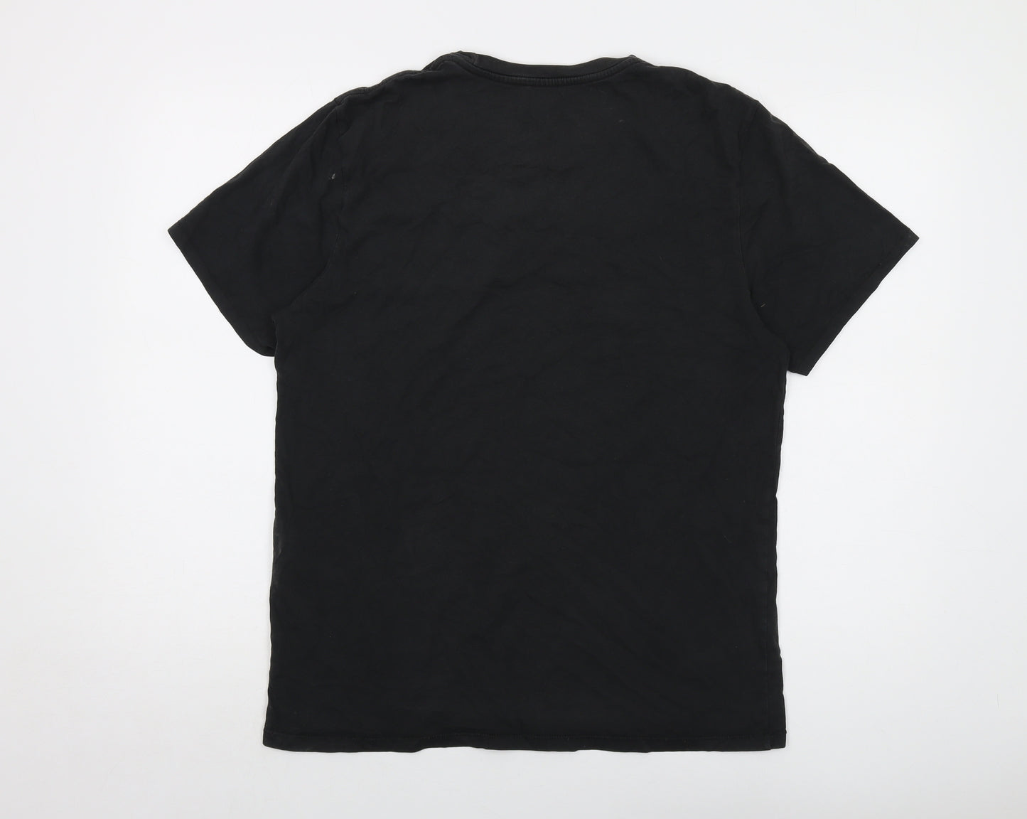 Levi's Mens Black Cotton T-Shirt Size M Crew Neck