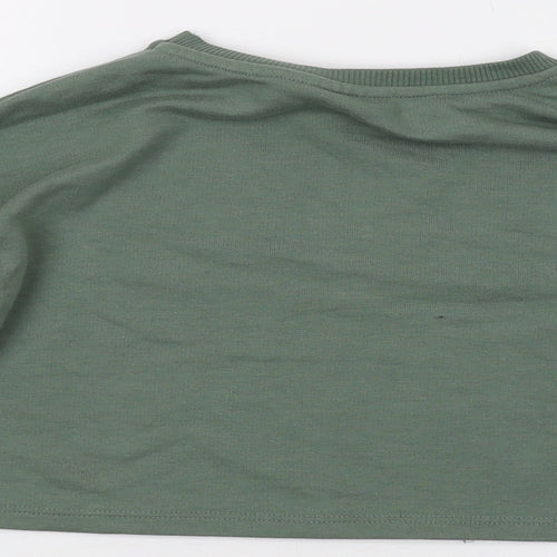 Friends Girls Green Cotton Pullover Sweatshirt Size 9-10 Years Pullover