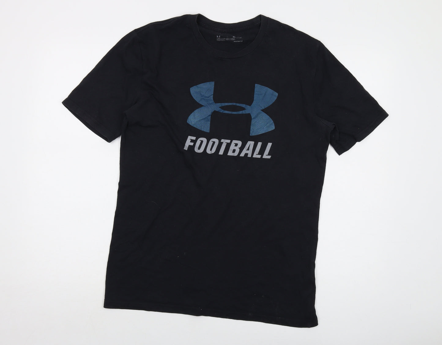 Under armour Mens Black Cotton T-Shirt Size S Crew Neck