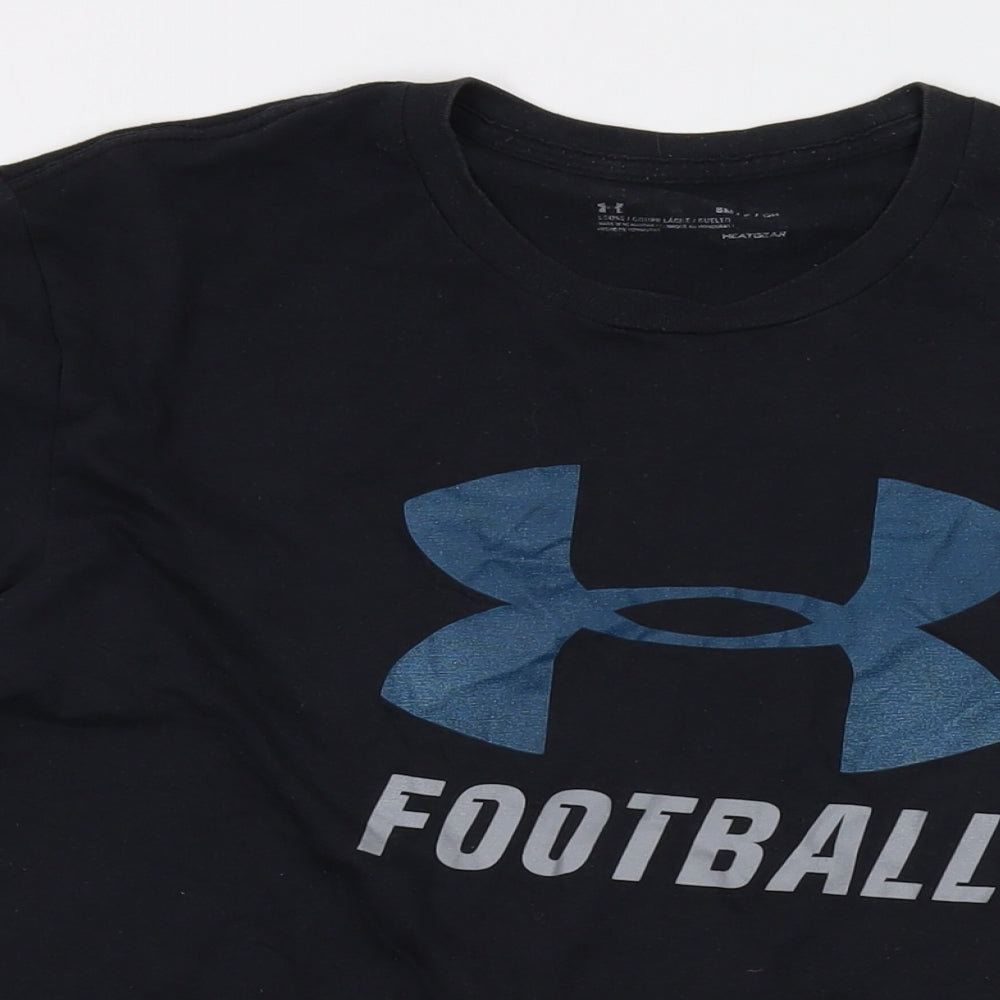 Under armour Mens Black Cotton T-Shirt Size S Crew Neck