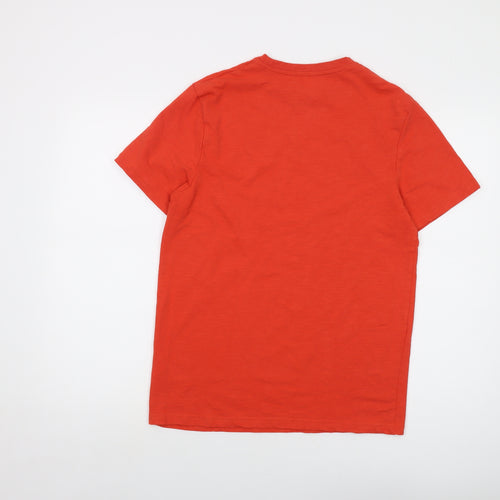 Saltrock Mens Orange Cotton T-Shirt Size M Crew Neck