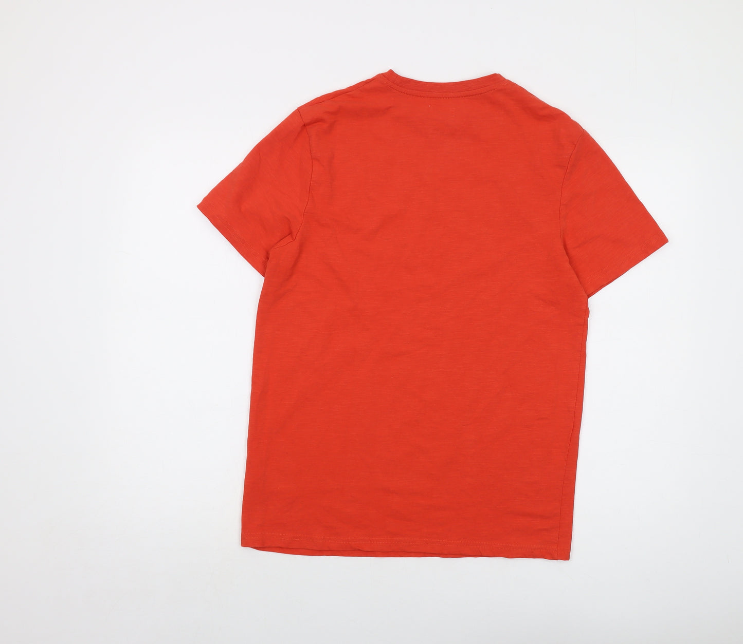 Saltrock Mens Orange Cotton T-Shirt Size M Crew Neck