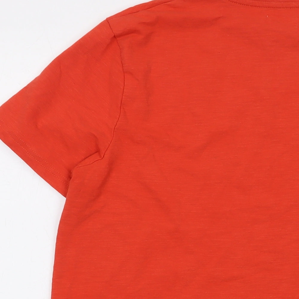 Saltrock Mens Orange Cotton T-Shirt Size M Crew Neck