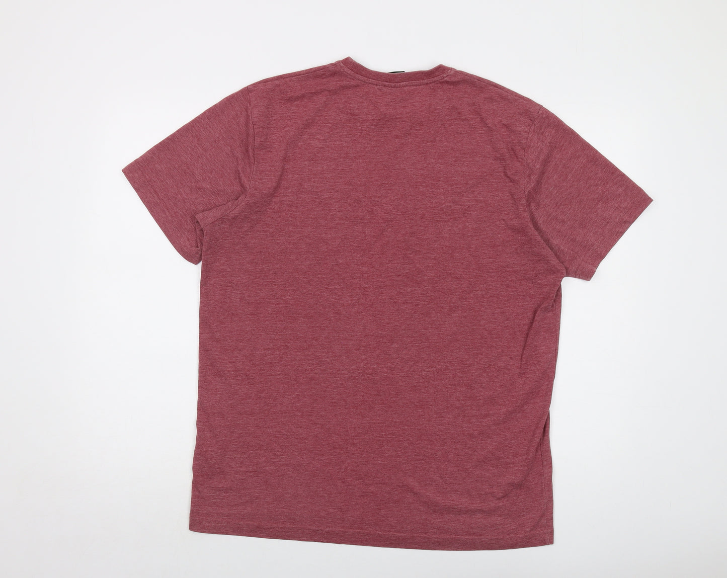 RIP CURL Mens Red Cotton T-Shirt Size M Crew Neck