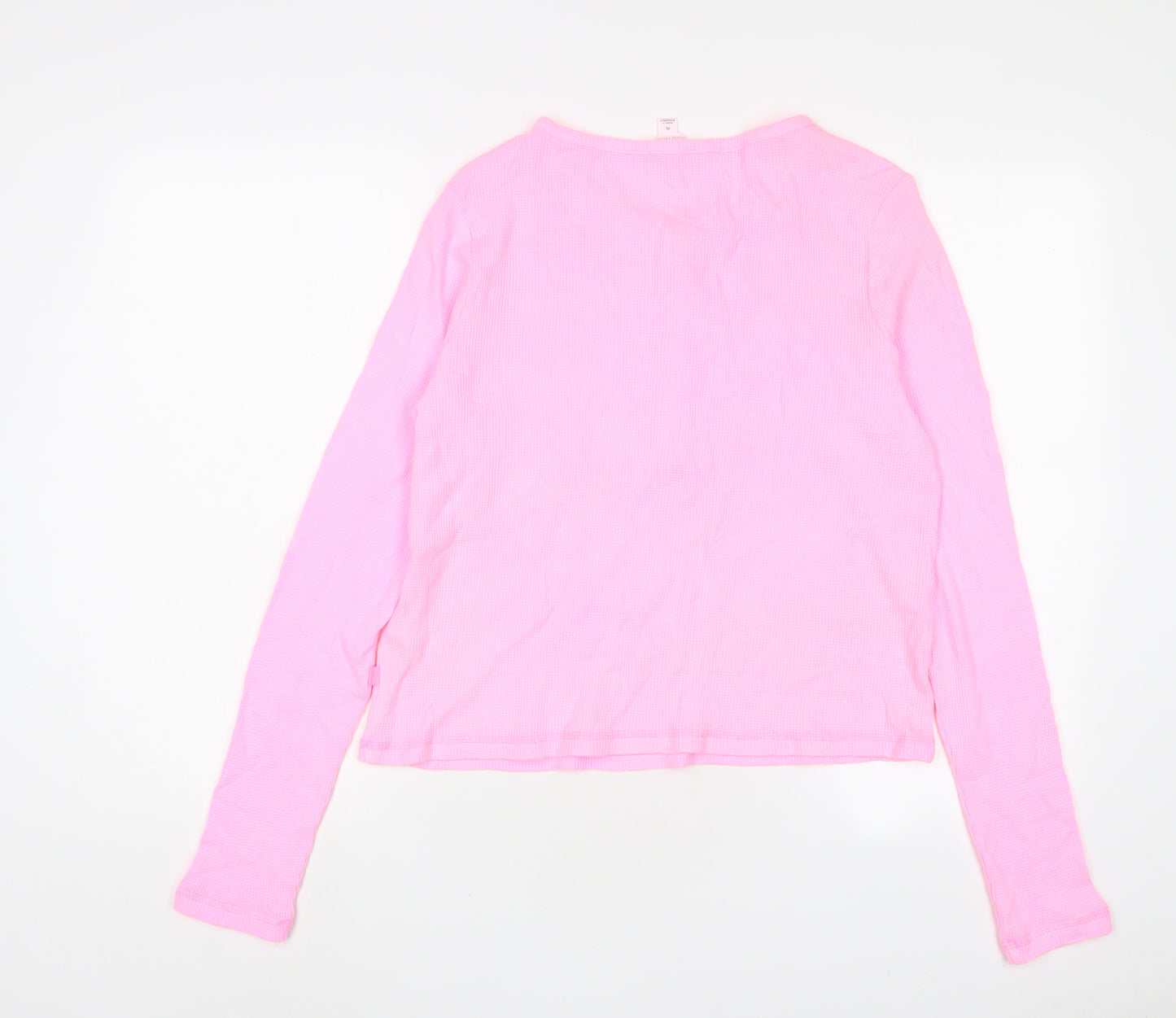 By Boutique Womens Pink Cotton Basic T-Shirt Size XL Crew Neck