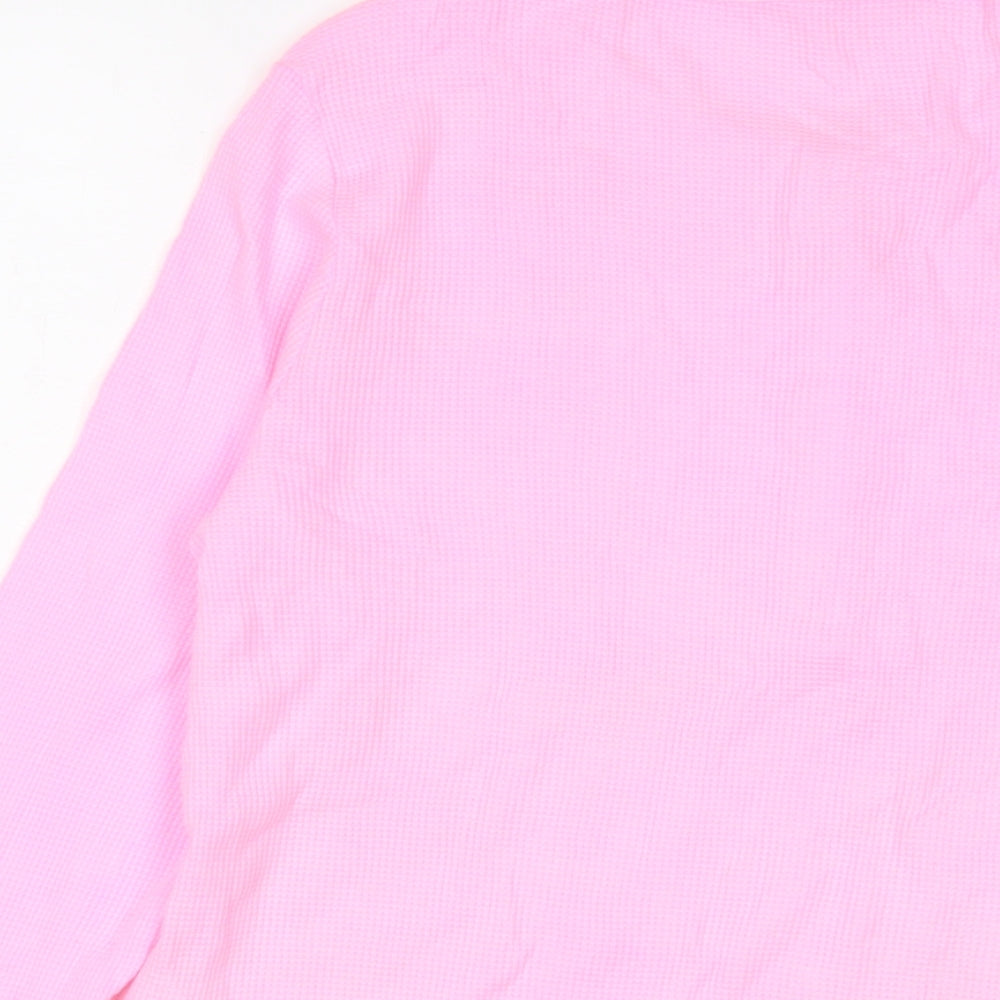 By Boutique Womens Pink Cotton Basic T-Shirt Size XL Crew Neck