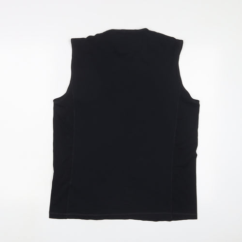 Marks and Spencer Womens Black Polyamide Basic Tank Size XL Crew Neck